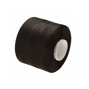 May include: A spool of black waxed thread for leather crafting.