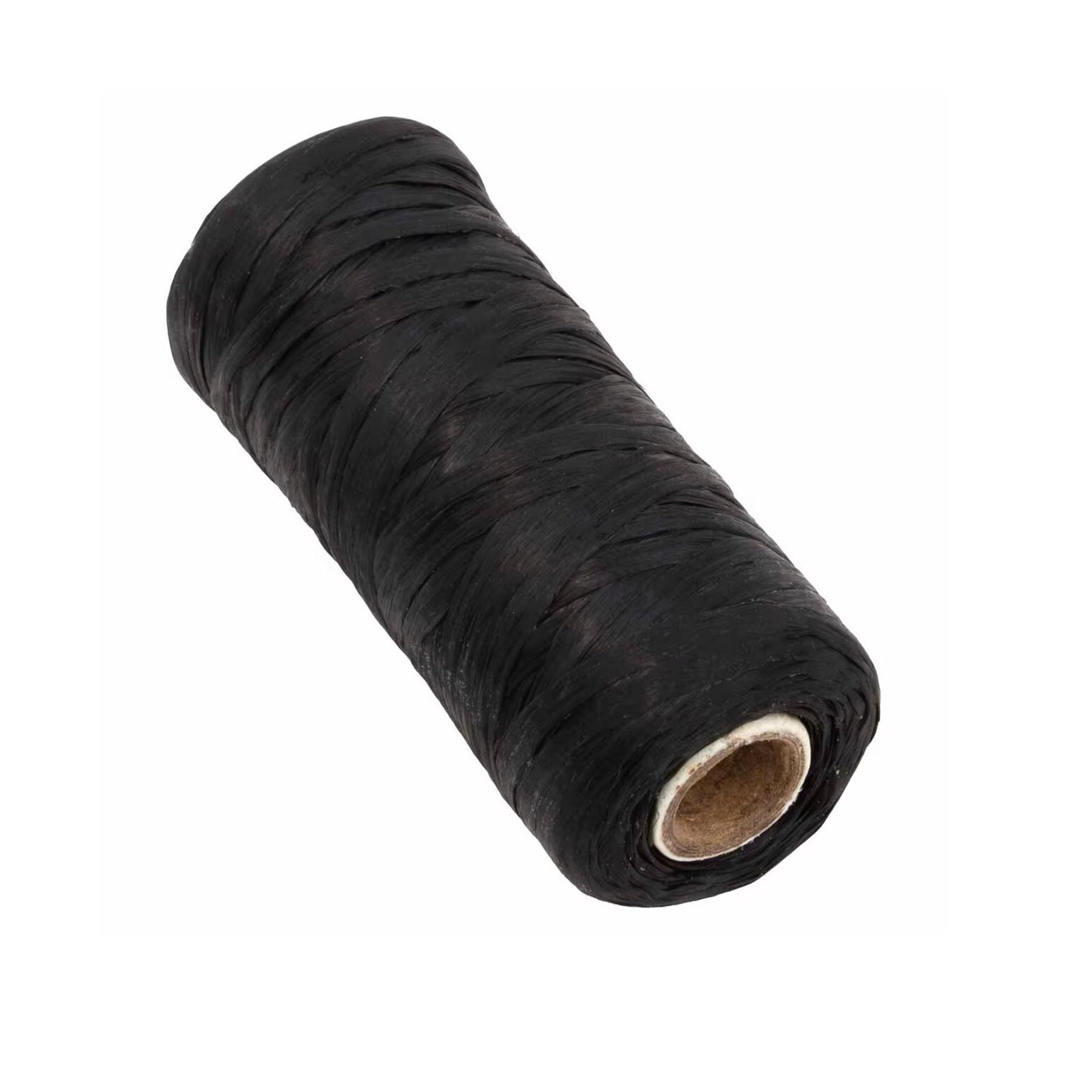 Sinew Thread Waxed Sinew Artificial Waxed Cord 5-ply Black, Spool