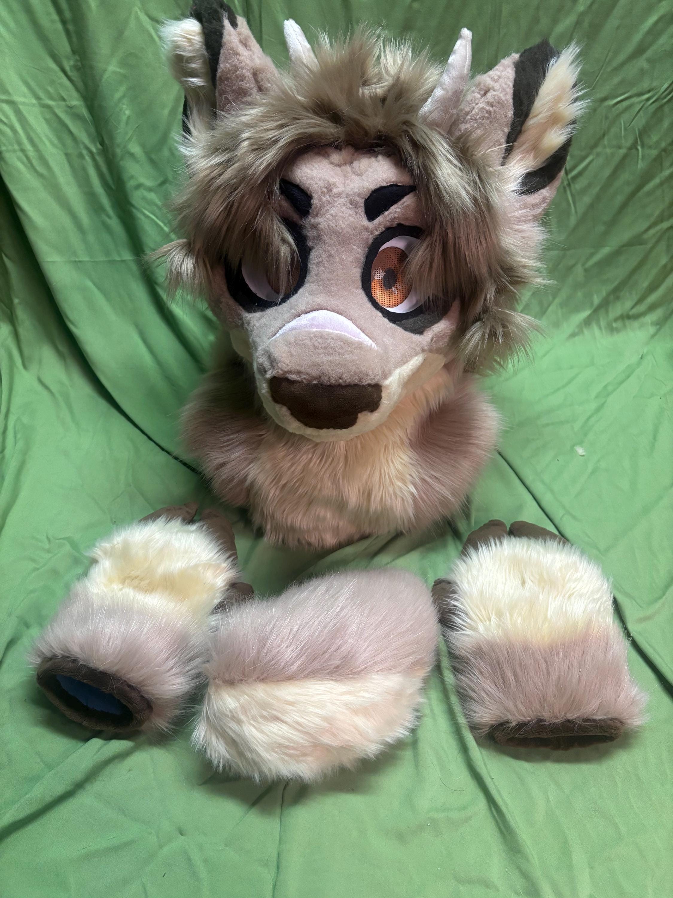 Preclaim Fursuit -FIRE DOG- Head, Mini Partial, Full Partial Premade - Etsy