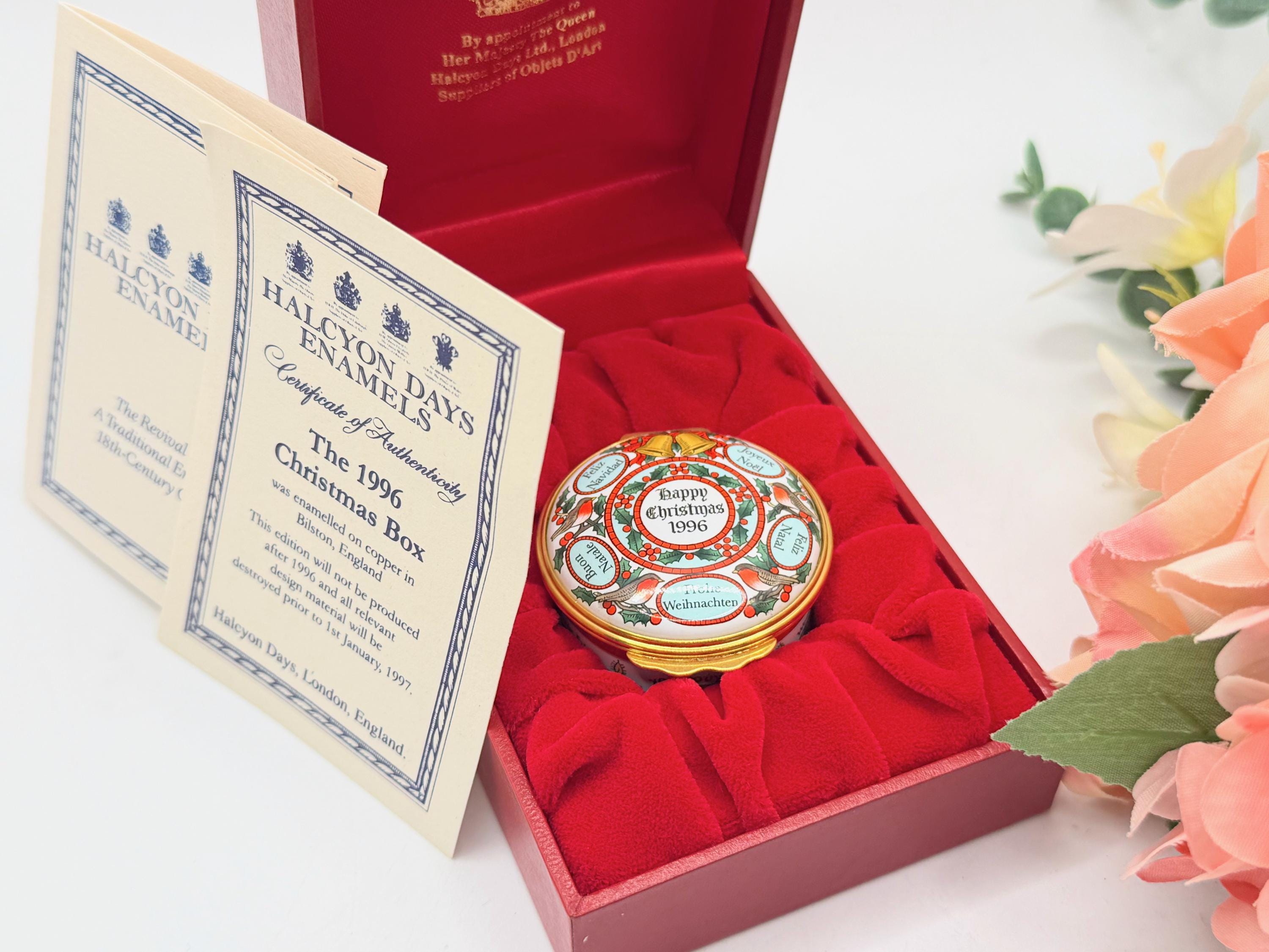 Halcyon Days Enamel Boxes Christmas - Etsy