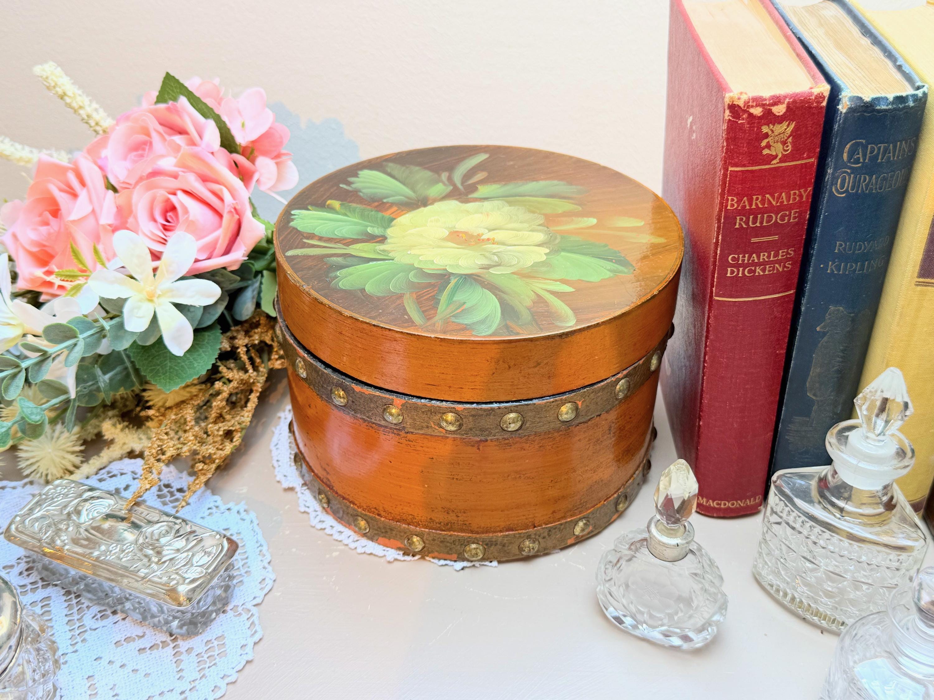 French Round Hat Box - Etsy display picture 3