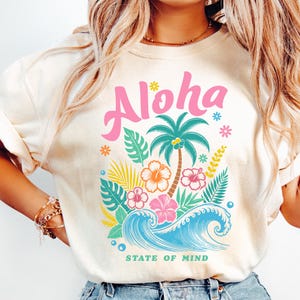 Aloha Png, Palm Trees Png, Tropical Flowers Clipart, Summer Vibes, Beach Life Graphic File.