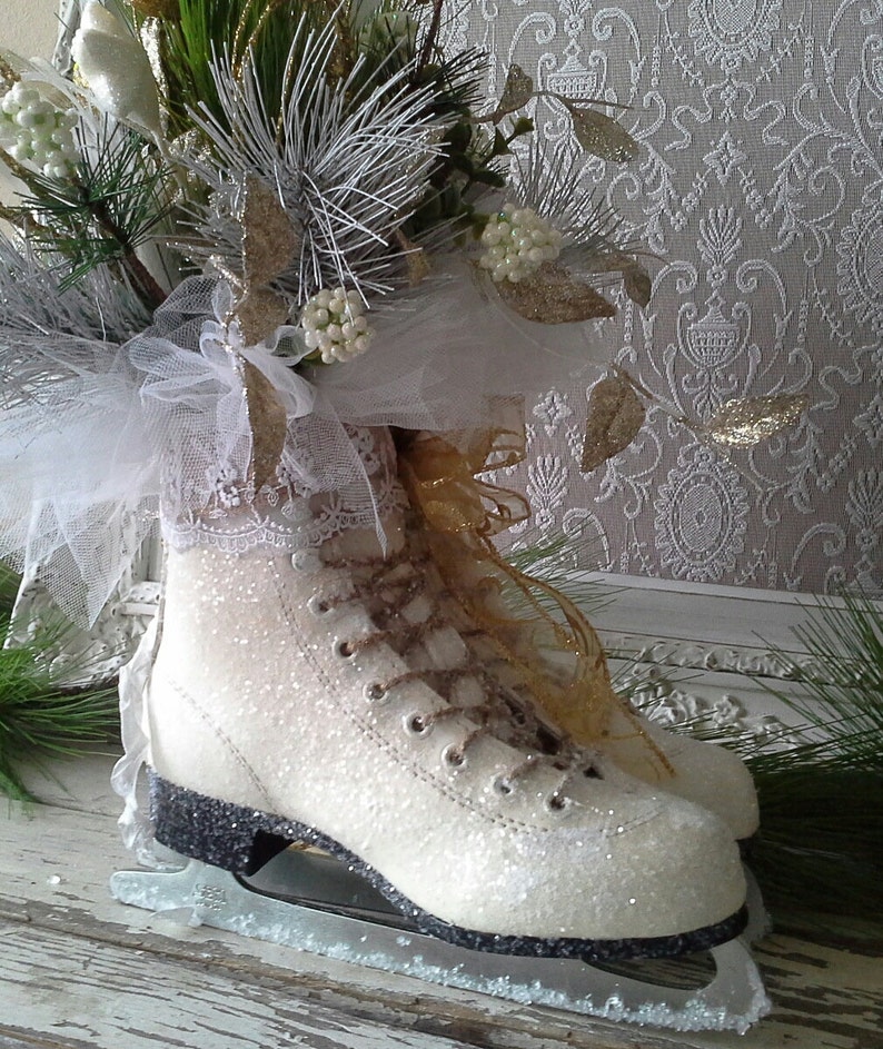 Ice Skate Christmas Ice skate Holiday decor Christmas | Etsy