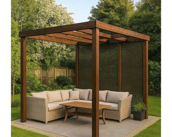 Progetto fai da te per pergolato – Struttura in legno 3 m x 3 m per ombra in patio o giardino