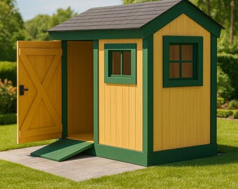 Progetto fai da te per capanno da giardino: costruzione in legno da 7,5x8,5 piedi per riporre oggetti all'aperto
