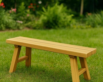 Progetti fai da te per panchine da giardino in PDF: costruisci una panca da esterno in legno da 4,5 piedi (guida passo passo alla lavorazione del legno, download immediato)