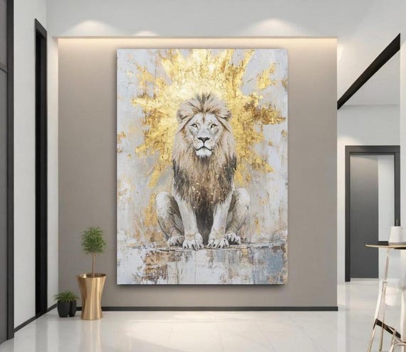 ライオンの豪華な絵