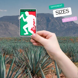 Mexican Custom Sticker Liga Mexicana Weather Resistant Vinyl Glossy Sticker Calcomanias Mexicanas Stickers Scratch Resistant Funny