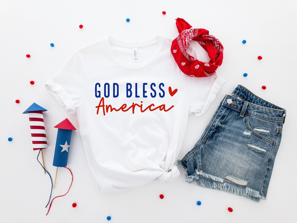 America Shirt, 4Th Of July Shirt, Independence Day Shirt, God Bless America T Shirt, Christian Shirts