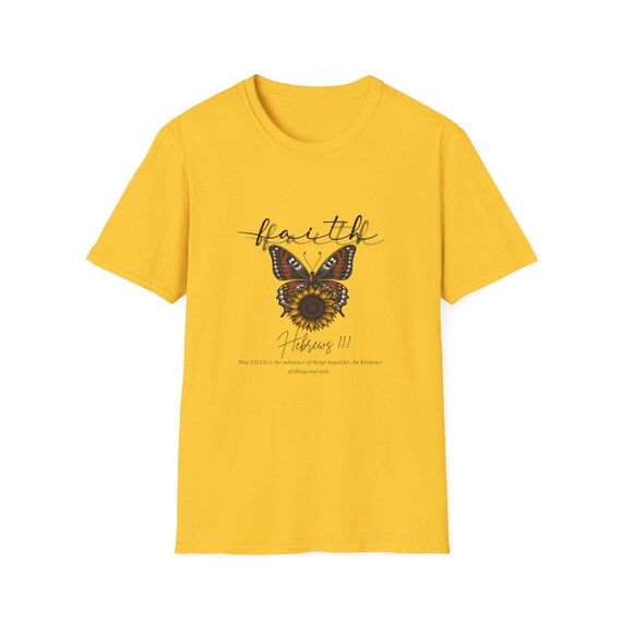 Inspirational Butterfly T-Shirt, Unisex Softstyle Tee, Motivational Gift, Nature Lover Apparel, Perfect for Spring