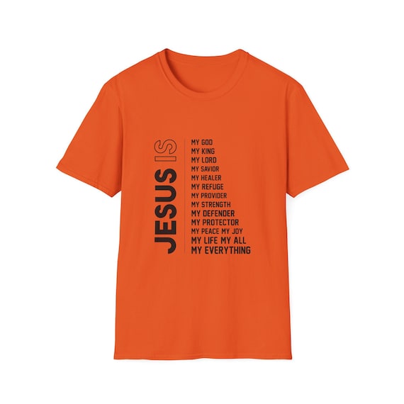 Faithful Unisex Softstyle T-Shirt, Christian Men's Tee, Jesus is My Everything Shirt, Gift for Believers, Religious Apparel