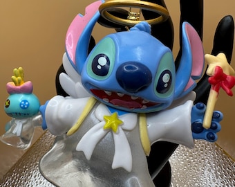 Stitch as Angel with Wand Bag Charm