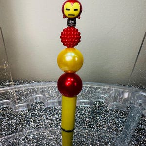 Iron Man beaded pen