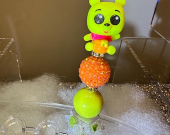 Winnie the Pooh neon beaded pen