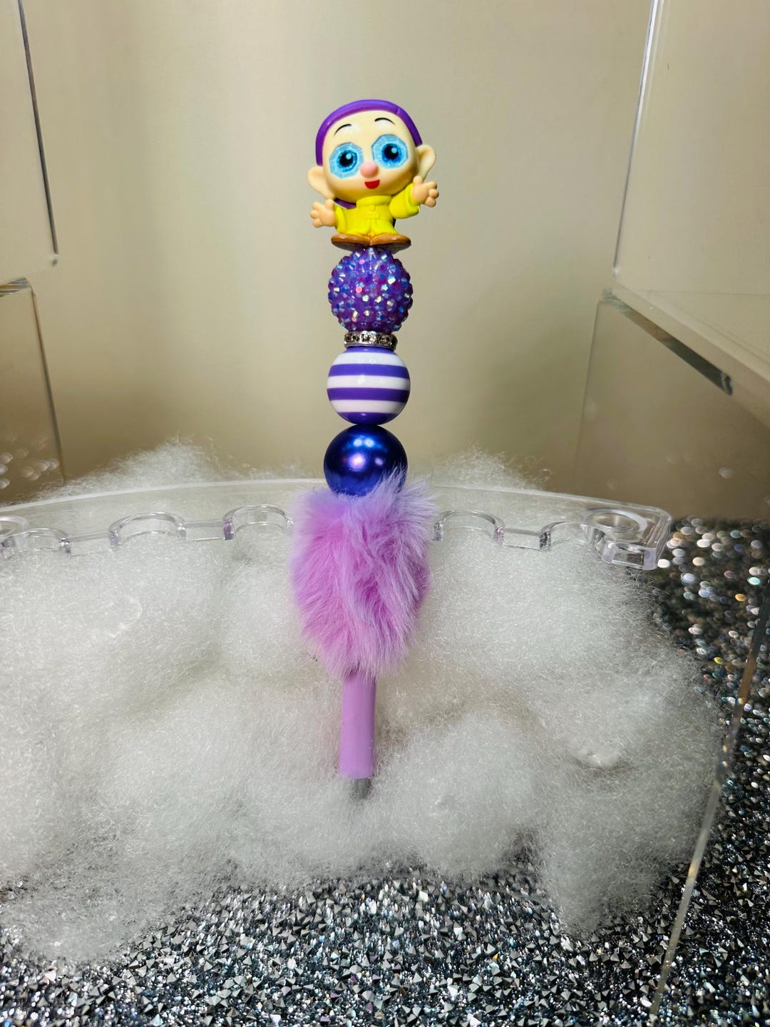 Dopey (seven Dwarfs) With Diamond Eyes Beaded Pen - Etsy