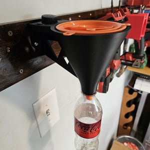 Funnel Holder/Drip Catch Can - Wall Mount or Workbench
