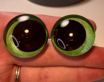 safety eyes, crochet hand painted eyes, 30mm, 35mm, 25mm,20mm, glitter eyes, custom glitter plushie moon eyes, kawaii sinker safety eyes