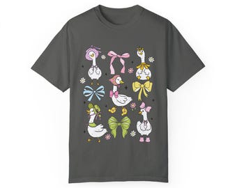 Ducks and Bows T-Shirt | Cottagecore Comfort Colors Tee