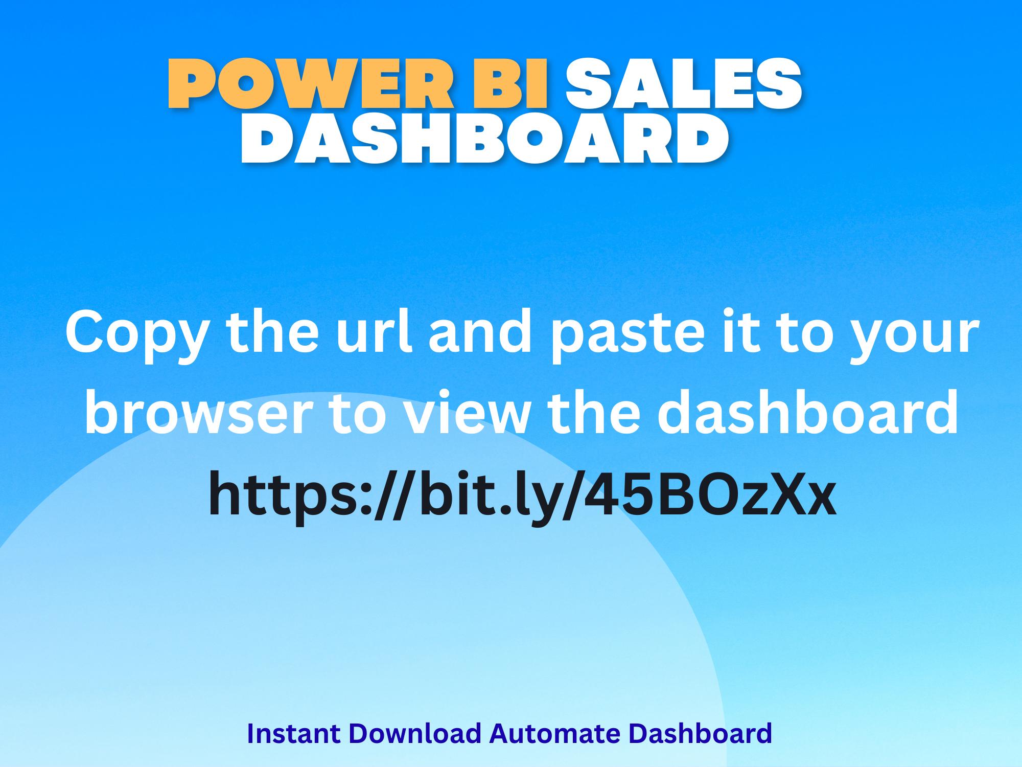 Sales Performance Dashboard | Power BI Template | Business Analytics ...