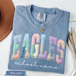 Custom Mascot Shirt, School Spirit Tee, Personalized Comfort Colors® Teacher Shirt, Custom Back To School Team Name T-Shirt, Game Day Shirt image 3