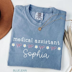 Medical Assistant Custom Coquette Shirt MA Tee, Medical Assistant Gift MA Graduation Shirt Gift for Assistant Gift for Medical Assistant Tee