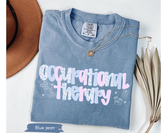 Comfort Colors® Occupational Therapy Shirt, Floral OT Gift Tee, Coquette Therapist Shirt, COTA Appreciation, Special Education Shirt