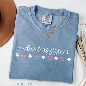 Medical Assistant Coquette Daisy Shirt, MA Tee, Medical Assistant Gift MA Graduation Shirt Gift for Assistant Gift for Medical Assistant Tee