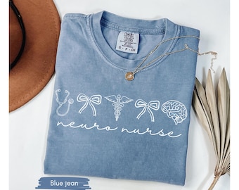 Comfort Colors Neuro Nurse Shirt, Neuro Nurse T-shirt, Neurology Nurse Shirt,  Neuroscience Nurse Graduation Gift, Gift for Neuro Nurse