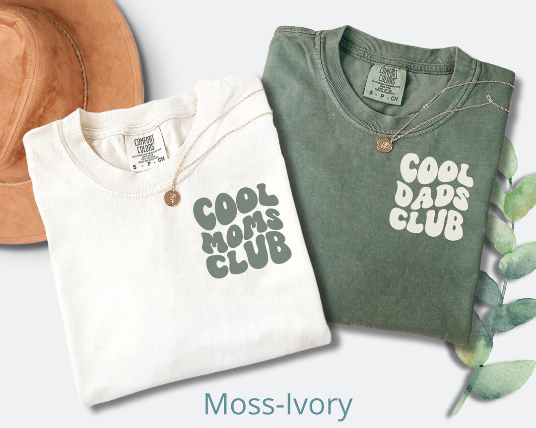 Comfort Colors® Matching Mom and Dad Shirts, Cool Moms Club, Cool Dads ...