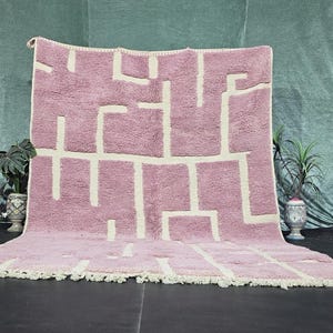 Berber Rug pink - Moroccan Pink Rug - Contemporary Rug Pink Rug - Berber Rug - Mrirt Rug - Custom Rug - Handmade Rug - Moroccan Rug