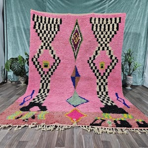 Berber Rug pink - Moroccan Pink Rug - Contemporary Rug Pink Rug - Berber Rug - Wool Rug - Custom Rug - Handmade Rug - Moroccan Rug