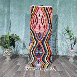 Beautiful Moroccan Runner Rug, colorful Berber Runner Rug, Bright Runner Rug, personalized Runner Rug,Berber Runner Rug,Moroccan Runner Rug