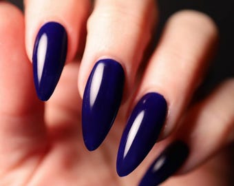 Arwen: Deep Indigo Jelly Nail Polish, 21-Free, Small Batch Handmade Lacquer