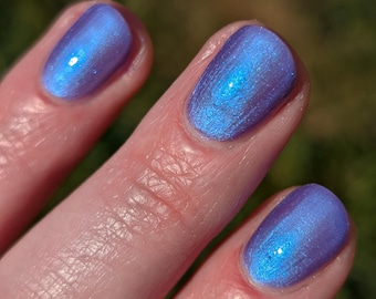 Eternal Blurple: Indie, Handmade Blue-purple Nail Polish with Blue Shimmer