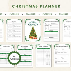Planificador de Navidad | Cuenta regresiva para Navidad | Planificador de eventos | Lista de deseos de Navidad | Presupuesto de Navidad | Menú de Navidad | Lista de verificación navideña