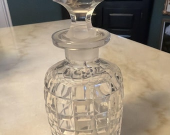 Antique American Brilliant Cut Glass Pattern Dresser/  Vanity Bottle ca.1900s