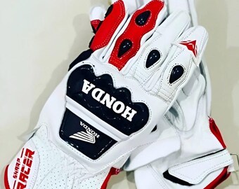 HONDA Motorrad Racing Handschuhe aus Leder
