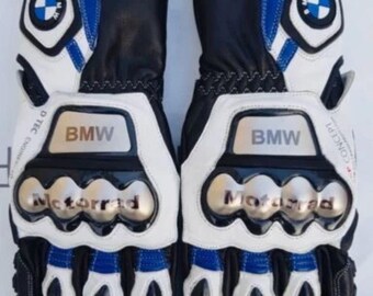 BMW Motorrad-Rennhandschuhe aus Leder