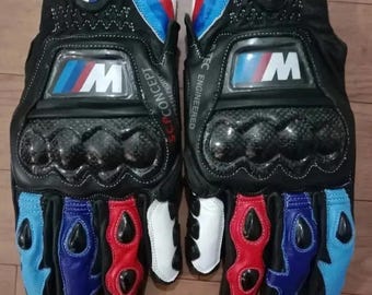 BMW Motorrad-Rennhandschuhe aus Leder