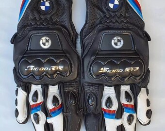 BMW Motorrad-Rennhandschuhe aus Leder
