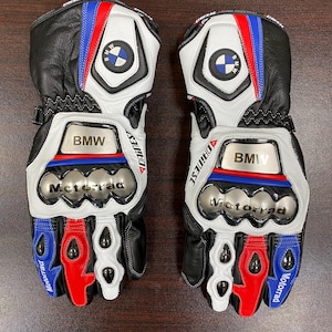BMW Motorrad Motorbike Racing Leather Gloves
