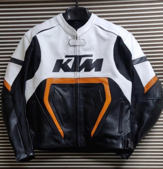 Giacca in pelle da corsa per moto KTM Pelle bovina e protezioni