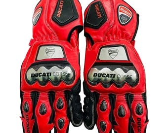 Ducati Motorbike Racing Lederhandschuhe