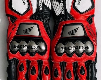 HONDA Motorrad Racing Handschuhe aus Leder