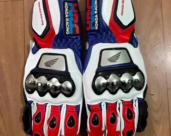 HONDA Motorrad Racing Handschuhe aus Leder