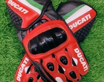 Ducati Motorbike Racing Lederhandschuhe