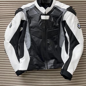 BMW Motorrad Motorbike Racing Leather Jacket-Cowhide Leather And Certified Protectors-Free Shipping