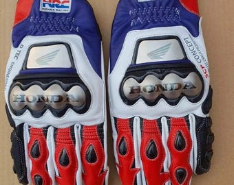 HONDA Motorrad Racing Handschuhe aus Leder