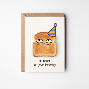 Ein Toast zum Geburtstag - Geburtstagskarte für Sie & Ihn - Glückwunschkarte zum Geburtstag für Sohn oder Tochter