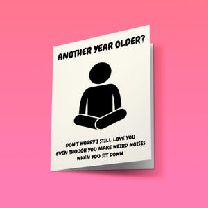 Lustige Geburtstagskarte für Sie und Ihn | Älter werden, aber immer noch geliebt | Verspielter Altern-Humor für Freunde, Mann, Frau oder Partner